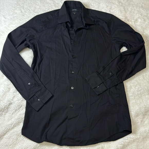 Apt. 9 Black‎ Dress Shirt Slim Fit - Picture 1 of 3